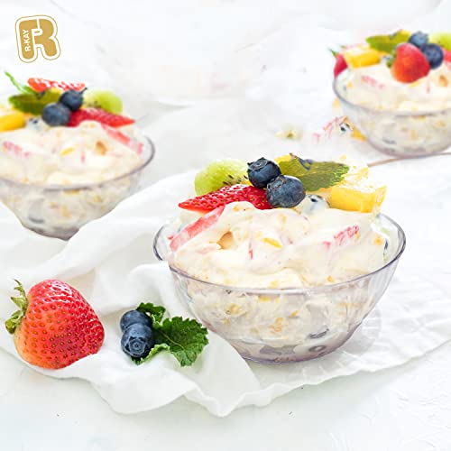 R-Kay 6 Oz Clear Plastic Small Bowls - 50 Pack Disposable Heavy Duty Dessert Bowls With Ice Cream and Salsa (6 OZ, 50 Count) - Image 4