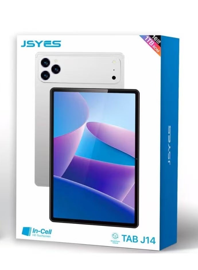 JSYES TAB J14 Tablet Gift Set – 10.1" HD In-Cell IPS Display, 16GB RAM + 1TB Storage, Android 15, Dual SIM 5G, 13MP Camera, 6000mAh Battery, Wireless Keyboard & Face Unlock - Image 1