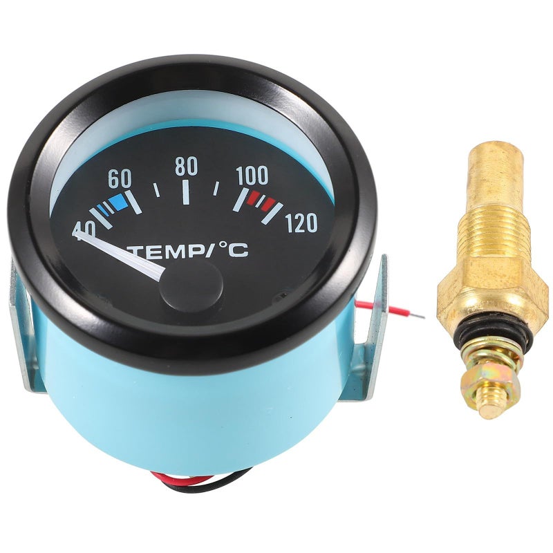 Universal 52mm 12v Car Water Temperature Gauge With Sensor Assembly For Vehicle Cooling System Monitoring - Image 2
