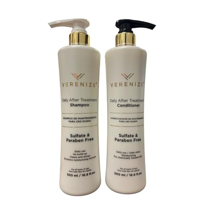 Verenize Sulfate free Shampoo and Conditioner (Set), 1.06 Pound (Pack of 2), White - Image 1