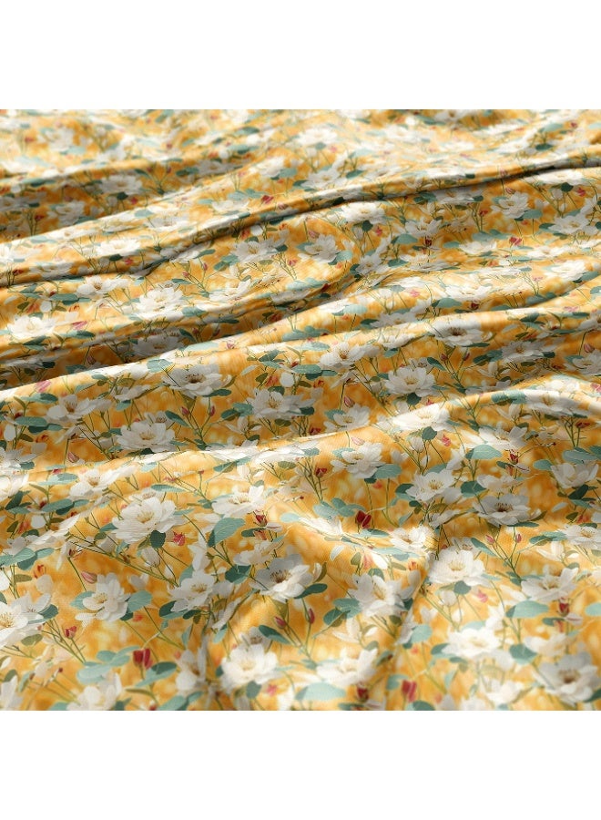 فيلاتو Ø¬Ù„Ø§Ø¨ÙŠØ© Ù…Ø®ÙˆÙŠØ± Ø§Ù„Ù„ÙŠÙ„ Ø¹Ø±Ø§Ù…Ù†ÙŠØŒ Ù‚Ù…Ø§Ø´ Ø­Ø±ÙŠØ± Ø¨Ø§Ù„ÙŠØ§Ø±Ø¯Ø©ØŒ Ø²Ù‡ÙˆØ± Ø°Ù‡Ø¨ÙŠØ© Ø¨ÙŠØ¶Ø§Ø¡ØŒ Ø®ÙŠØ§Ø·Ø©ØŒ Ø¹Ø±Ø¶ 58 Ø¨ÙˆØµØ© - Image 3