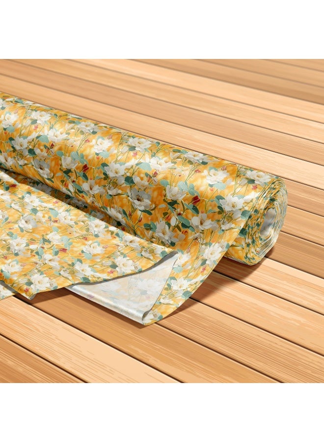 فيلاتو Ø¬Ù„Ø§Ø¨ÙŠØ© Ù…Ø®ÙˆÙŠØ± Ø§Ù„Ù„ÙŠÙ„ Ø¹Ø±Ø§Ù…Ù†ÙŠØŒ Ù‚Ù…Ø§Ø´ Ø­Ø±ÙŠØ± Ø¨Ø§Ù„ÙŠØ§Ø±Ø¯Ø©ØŒ Ø²Ù‡ÙˆØ± Ø°Ù‡Ø¨ÙŠØ© Ø¨ÙŠØ¶Ø§Ø¡ØŒ Ø®ÙŠØ§Ø·Ø©ØŒ Ø¹Ø±Ø¶ 58 Ø¨ÙˆØµØ© - Image 5