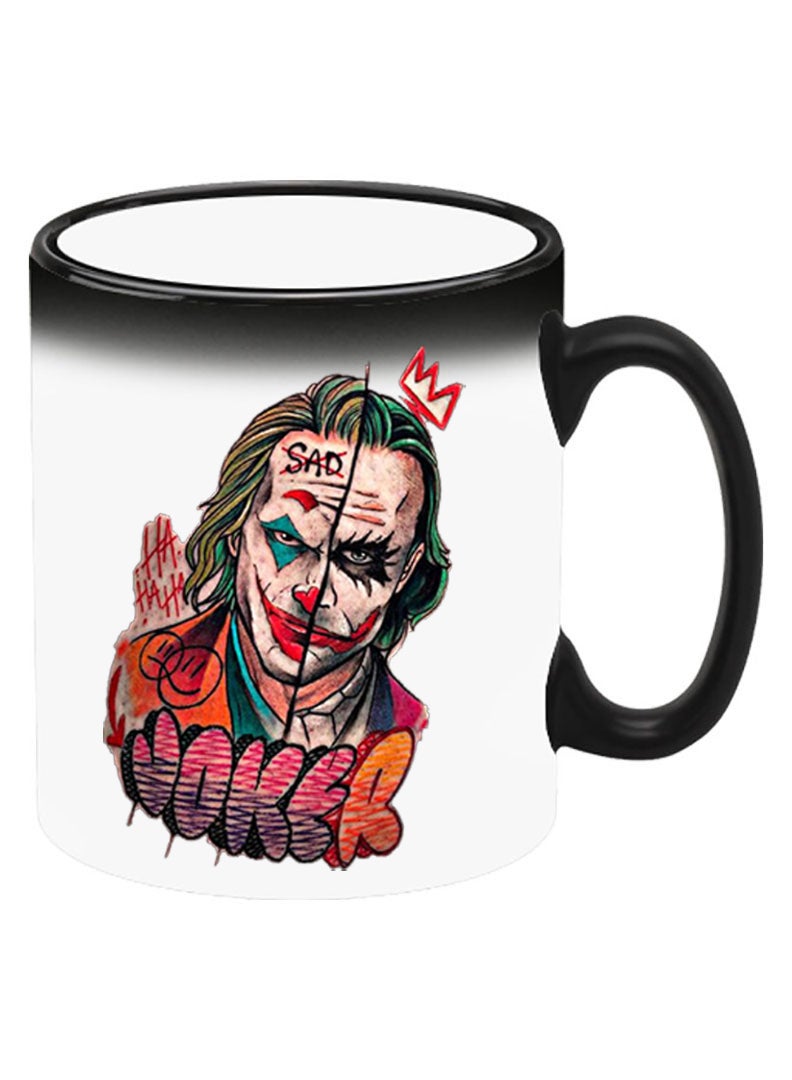 Theodor Color Changing Heat Sensitive Ceramic Mug, Image Revealed When HOT Liquid is Added! Joker - Image 2