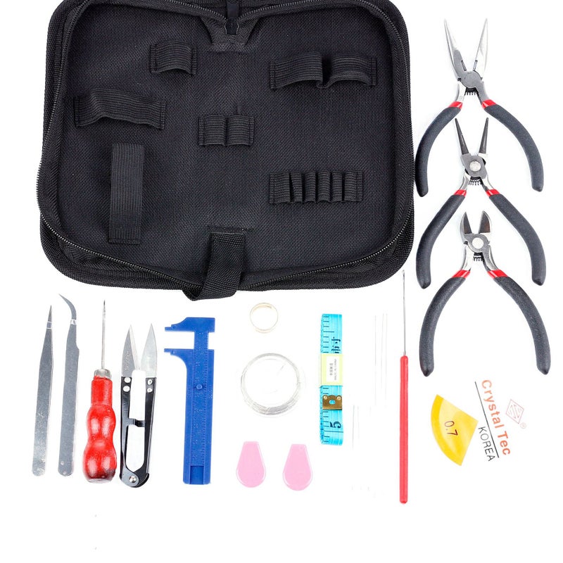 Handmade Diy Tools Multi-Function Pointed Nose Diagonal Pliers A Variety Of Pliers Bag Measuring Disc Tool Suit - Image 5