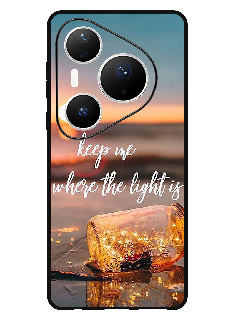 Theodor Case Compatible with Huawei Pura 80 Pro Plus 6.8 Inch Protection Shockproof Bumper Cover Keep Me Where The Light - Image 1