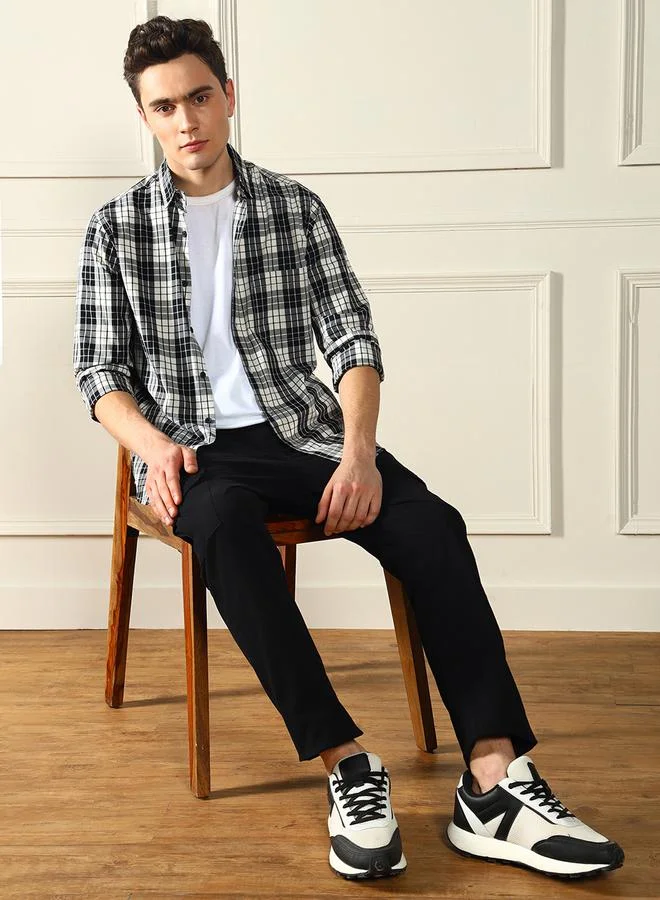 Dennis Lingo Checked Long Sleeves Casual Shirt by Styli