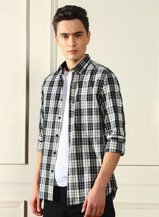 Dennis Lingo Checked Long Sleeves Casual Shirt by Styli