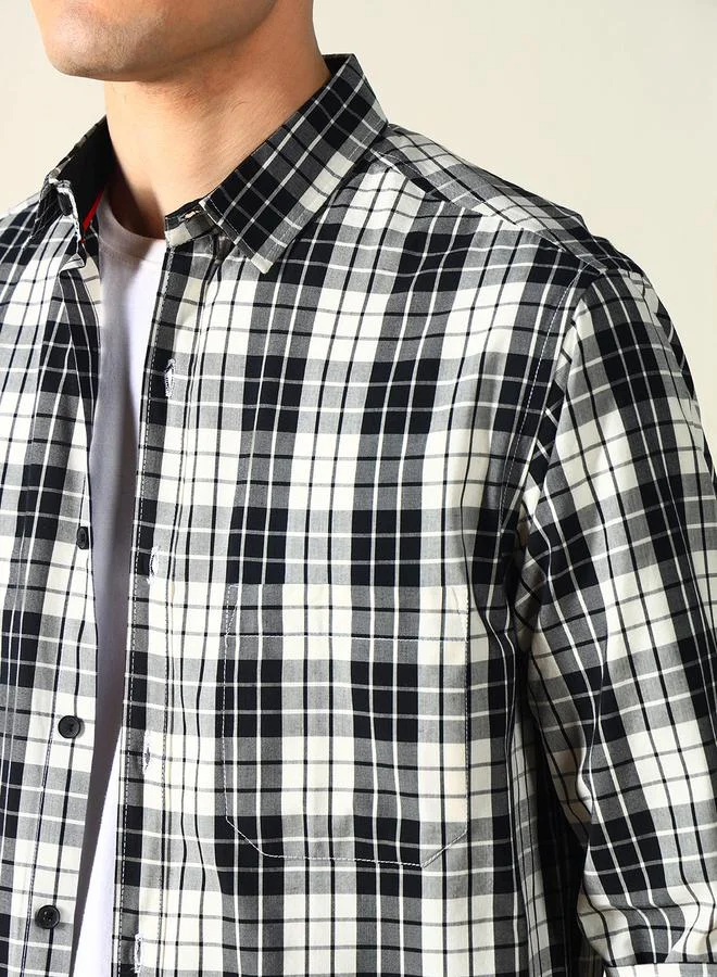 Dennis Lingo Checked Long Sleeves Casual Shirt by Styli