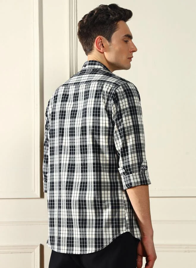Dennis Lingo Checked Long Sleeves Casual Shirt by Styli