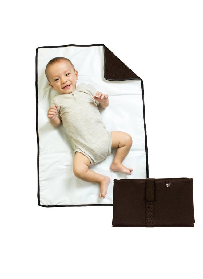 J.L. Childress Full Body Portable Changing Pad - Baby Diaper Changing Pad for Travel - Padded, Waterproof, Foldable - Extra-Large 19" x 30" - Black  - Image 1