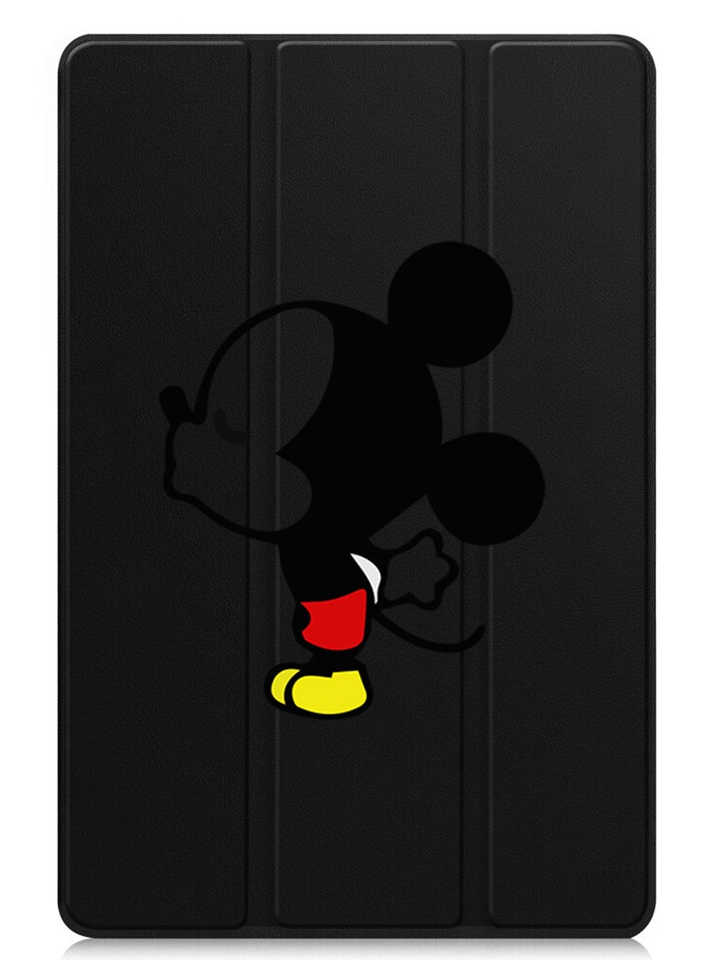 Theodor Protective Flip Case For Apple iPad Pro 13 (2024) With Trifold Stand Auto Wake Sleep Shockproof Cover Mickey Kissing - Image 1
