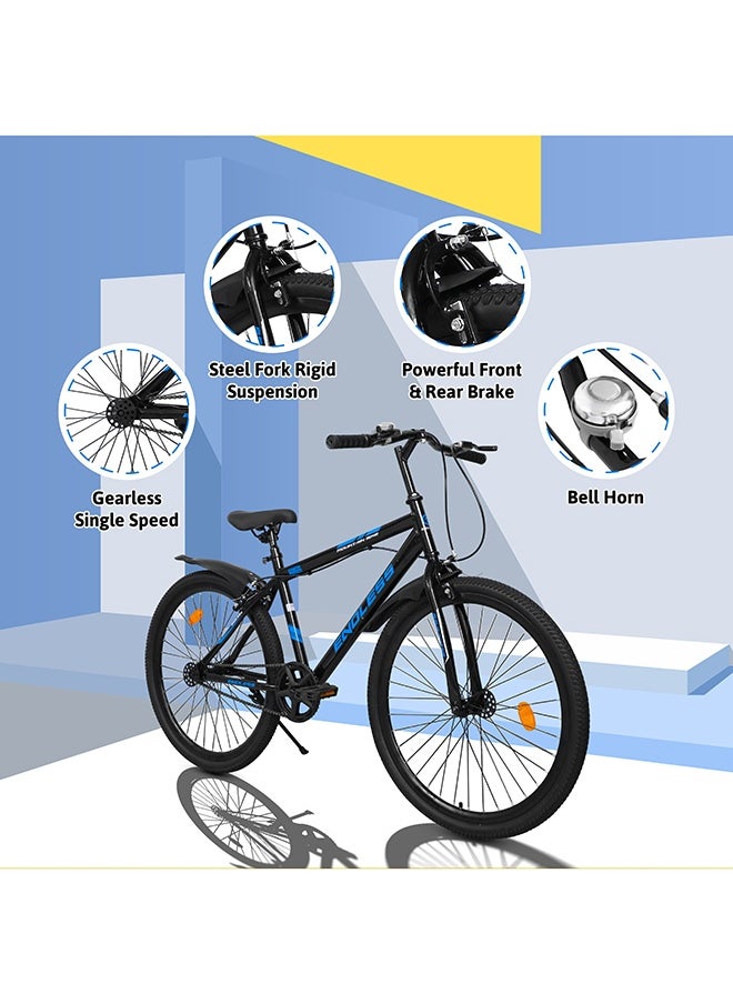 ENDLESS  26" Mountain Bike for Adults | High Carbon Steel 18" Frame, Linear Pull Brakes, Suspension MTB with Front & Rear Mudguards, Adjustable Seat, 2.135" All-Terrain Tires – Ideal for Men & Women  - Image 2