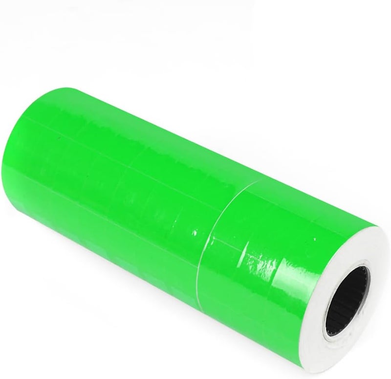 ICSTM Pricemarker Labels,10 Rolls 5000 pcs Double Line Price Label Paper for MX-6600 Price Gun Labeller,Price Gun Stickers for MX-6602/G6600/YH-689/CN-6600EOS (Green, S) - Image 1