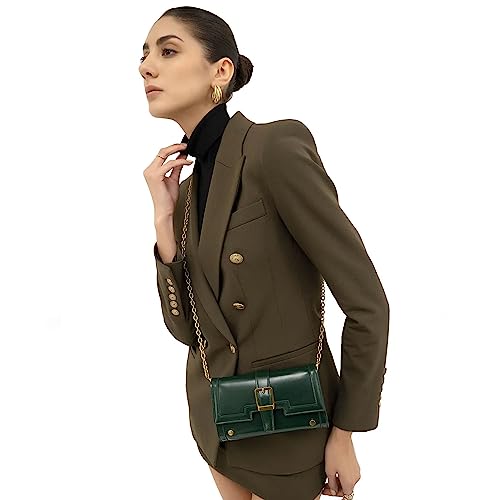 Miraggio Women Luna Sling Wallet With Detachable Chain Strap | Wallet Stylish |Casual Sling Bags Latest, Green - Image 5
