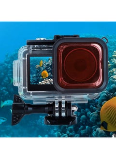 O Ozone Waterproof Housing Case Compatible with DJI Osmo Action 3 Camera Transparent Case with Bracket Accessories Protective Shell Cover [ Underwater Dive Case Camera Accessories] - Black  - Image 2