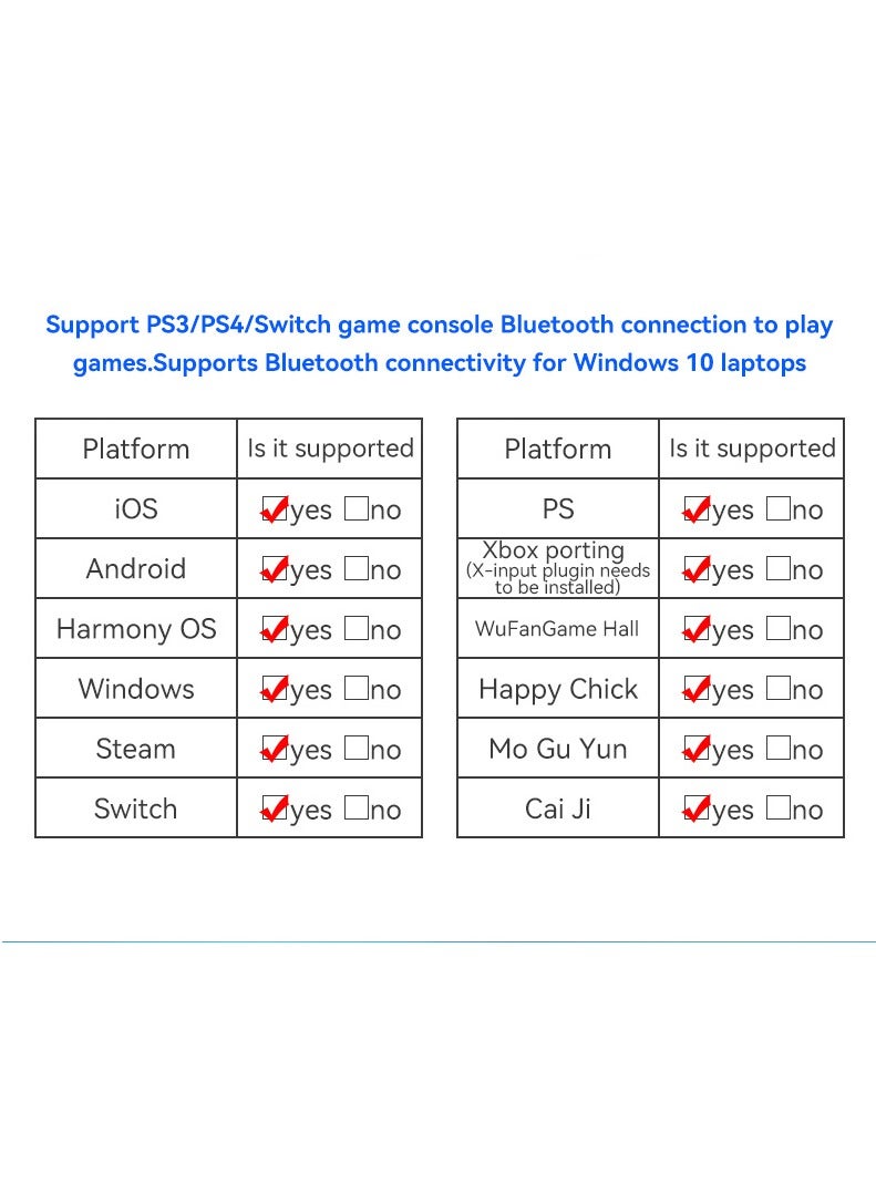 جهاز تحكم للألعاب D10 الممتد لجهاز PS4 والأندرويد / iOS والأجهزة اللوحية وجهاز تحكم Nintendo Switch وجهاز تحكم Xbox للبث (وردي) - Image 5
