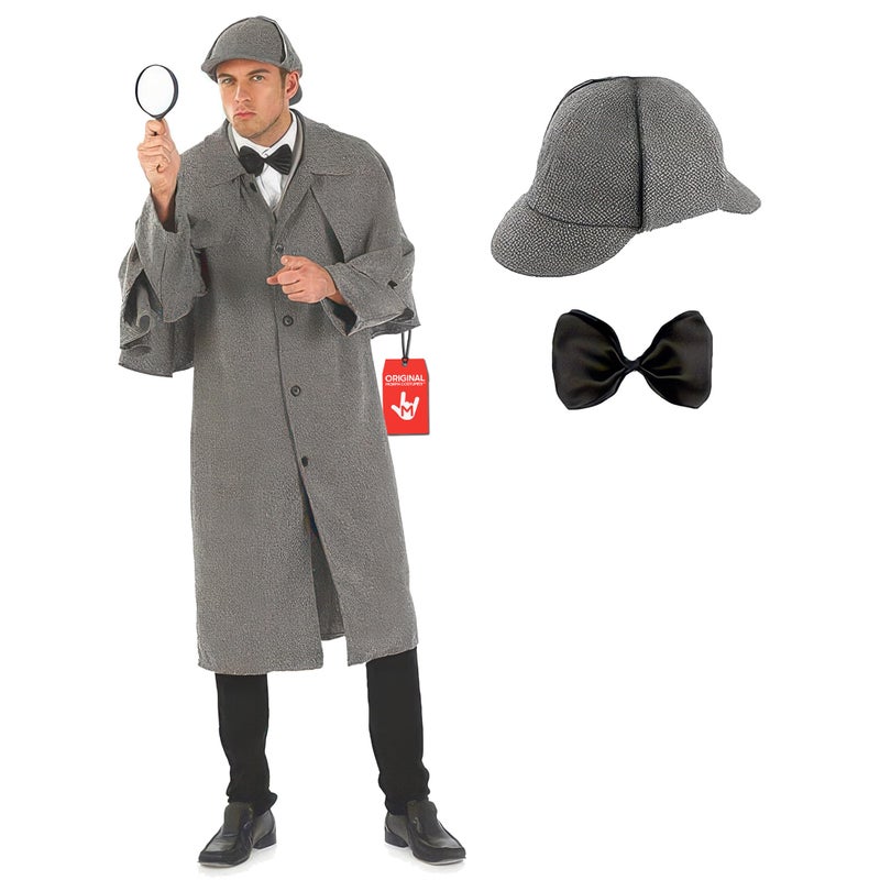 Fun Shack Mens Detective Costume Adult Detective Costume Men Detectives Halloween Costume Private Investigator Costume Medium