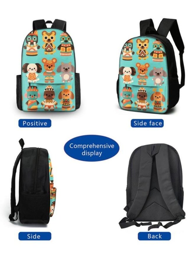 Generic - Cute cartoon print three-piece set! Backpack + handbag + pen bag combination | Multi-scene for student and children's outing - 188 - Image 1