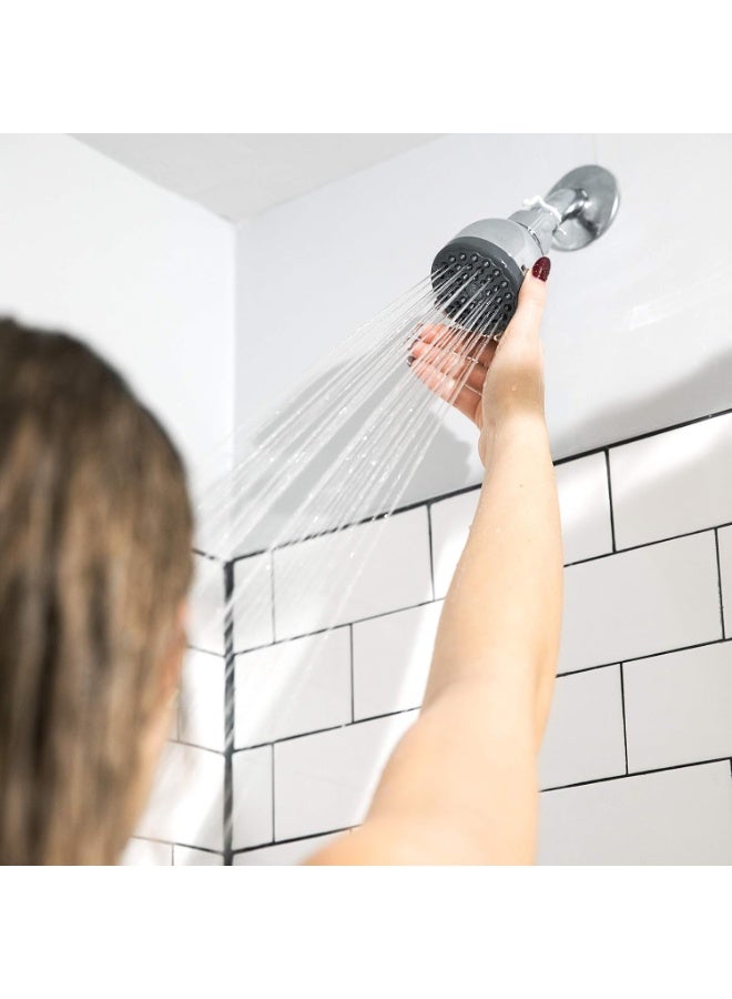 AquaBliss TurboSpa 3-Inch High Pressure Shower Head – 42 Nozzle Wide Spray Showerhead with Flow Restrictor, High Flow Water Saving Design - Image 2