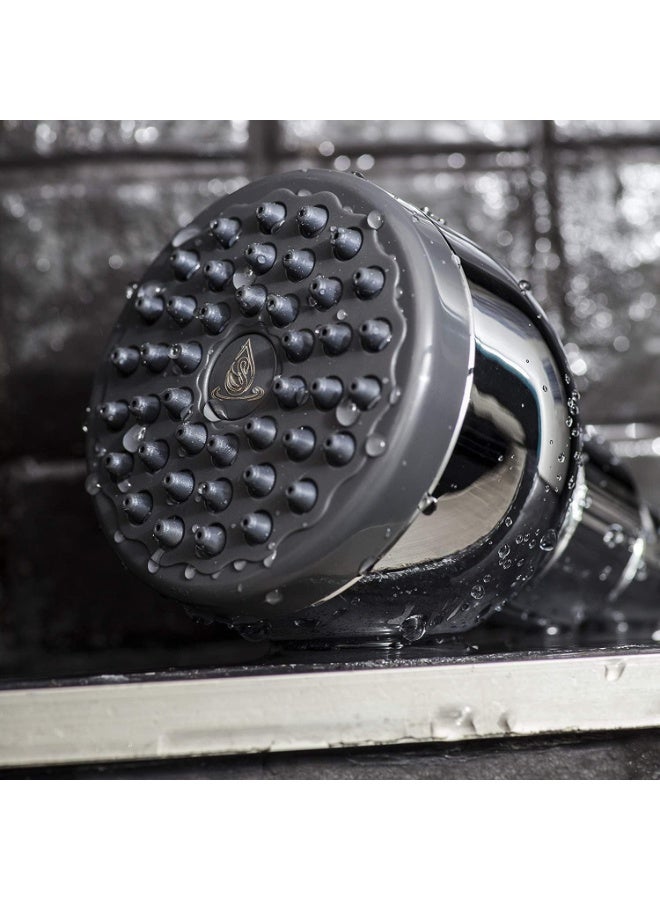 AquaBliss TurboSpa 3-Inch High Pressure Shower Head – 42 Nozzle Wide Spray Showerhead with Flow Restrictor, High Flow Water Saving Design - Image 4