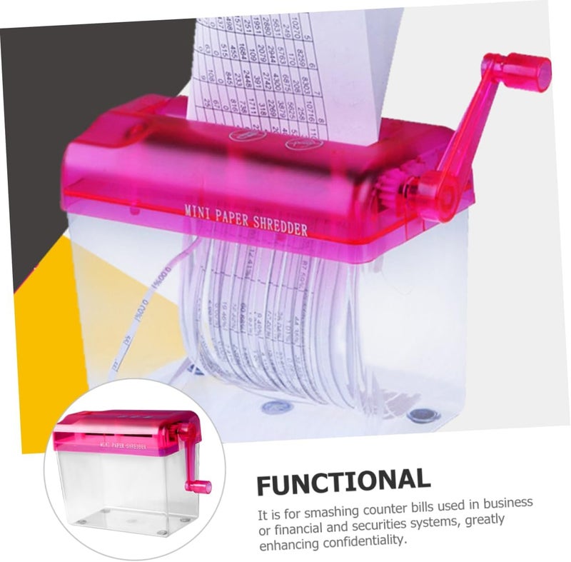 DOITOOL Convenient Manual Hand Shredder for Office and Home Use Portable Small Paper Shredder with Wear Resistant Design Suitable for Bills Receipts Documents and Cardstock Easy to Operate - Image 3