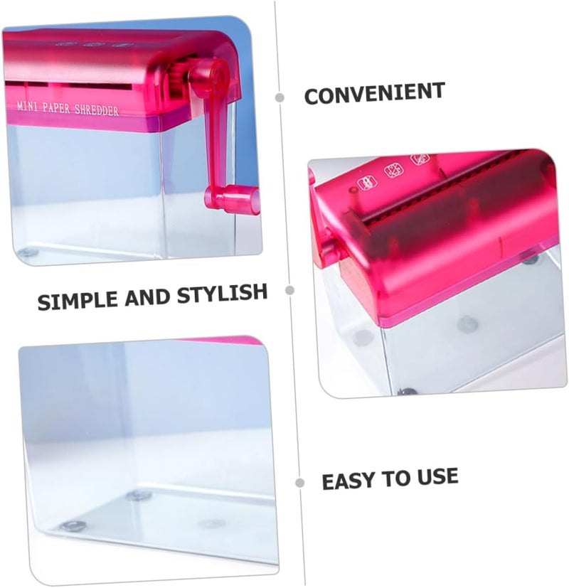 DOITOOL Convenient Manual Hand Shredder for Office and Home Use Portable Small Paper Shredder with Wear Resistant Design Suitable for Bills Receipts Documents and Cardstock Easy to Operate - Image 5