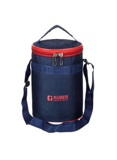 Kuber Industries Kuber Industries Lunch Bag | Lunch Bag for Office | Lunch Bag for College | Reusable Lunch Bag | Lunch Bag for Adults | Lunch Bag with Handle | Insulated Lunch Bag | Navy Blue  - Image 1