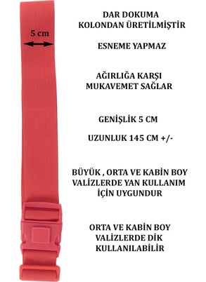 Case Club 2 Pieces Suitcase Suitcase Belt Open Close Safety Lock Adjustable Quality Column Does Not Stretch  - Image 3
