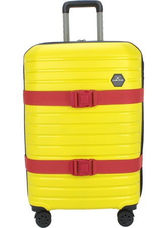 Case Club 2 Pieces Suitcase Suitcase Belt Open Close Safety Lock Adjustable Quality Column Does Not Stretch  - Image 1