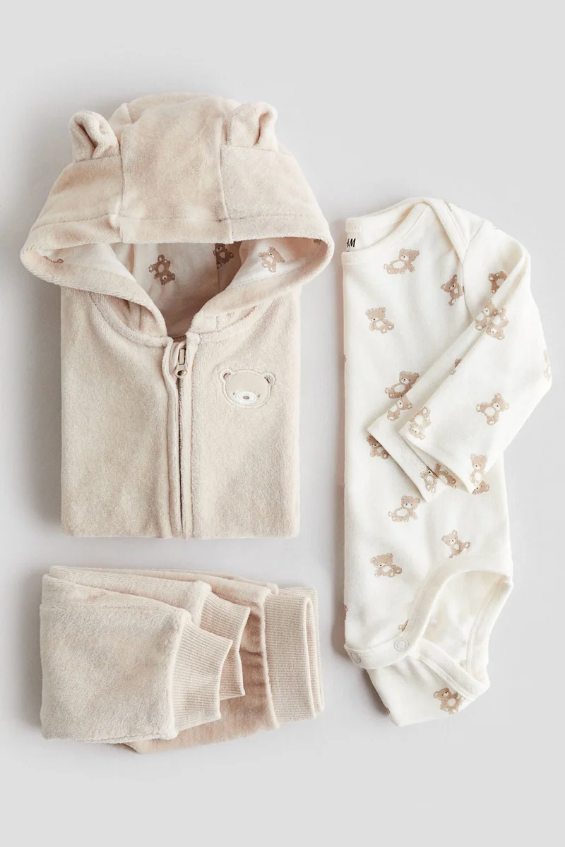 H&M 3-piece cotton set