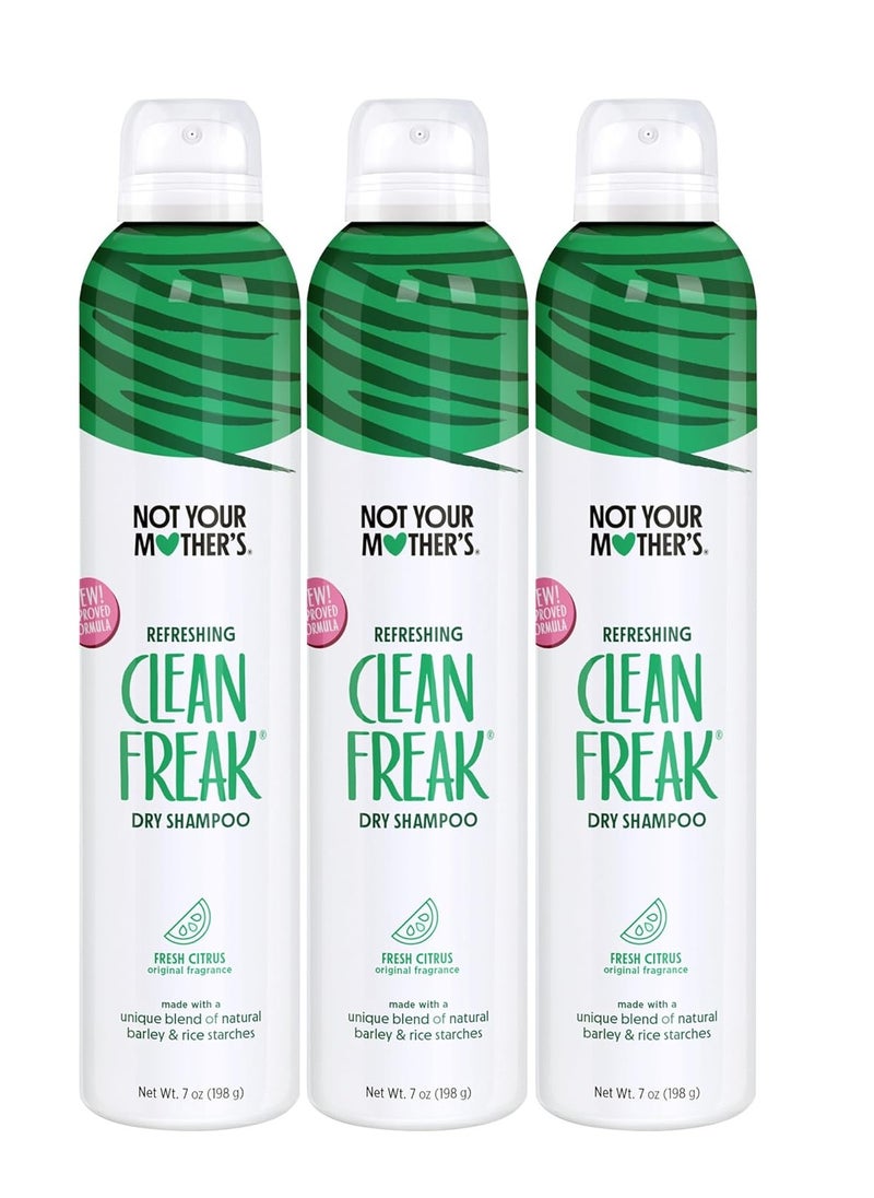 Not Your Mother's Not Your Mother's Clean Freak Refreshing Dry Shampoo (3-Pack) - 7 oz - Waterless Shampoo Instantly Refreshes Hair Between Washes - Fresh Citrus Scent  - Image 1