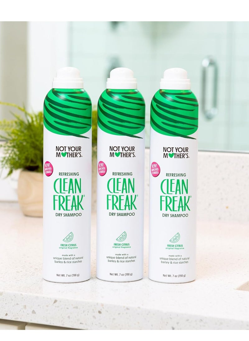 Not Your Mother's Not Your Mother's Clean Freak Refreshing Dry Shampoo (3-Pack) - 7 oz - Waterless Shampoo Instantly Refreshes Hair Between Washes - Fresh Citrus Scent  - Image 5