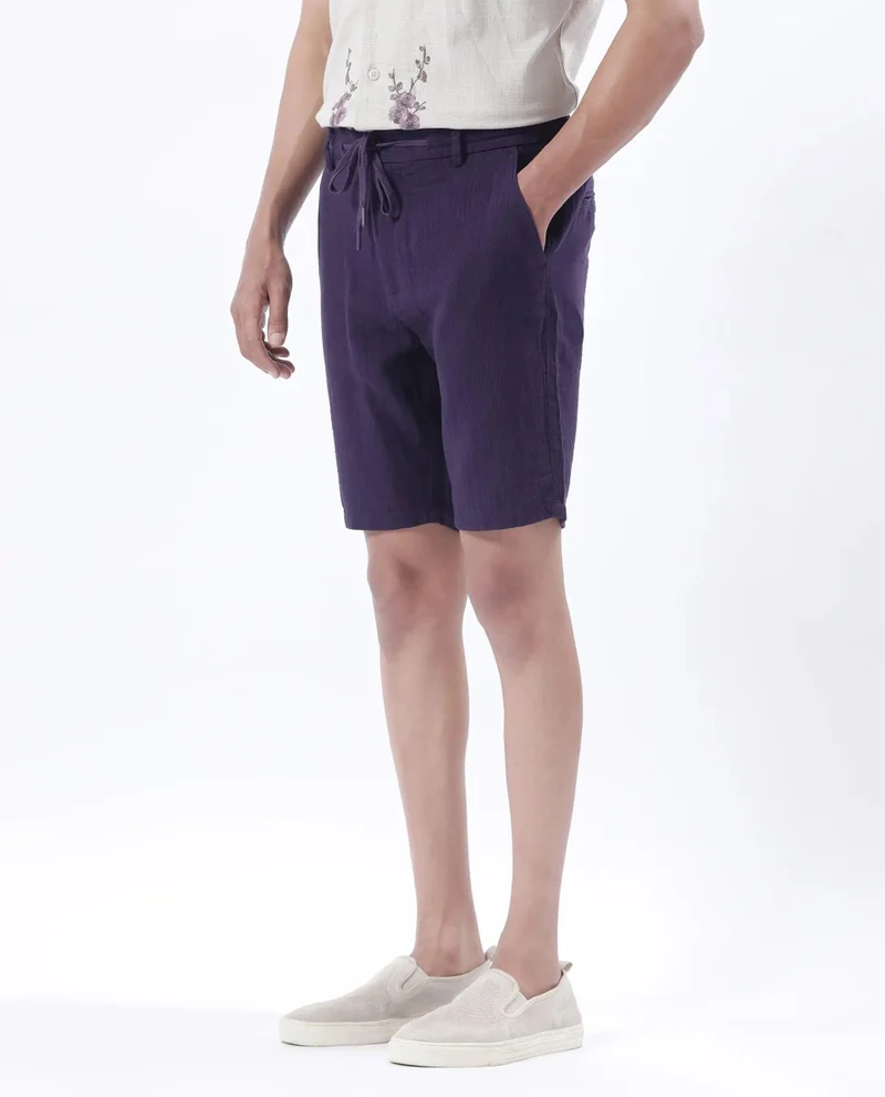 Rare Rabbit Men's Double Layer Drawstring Shorts