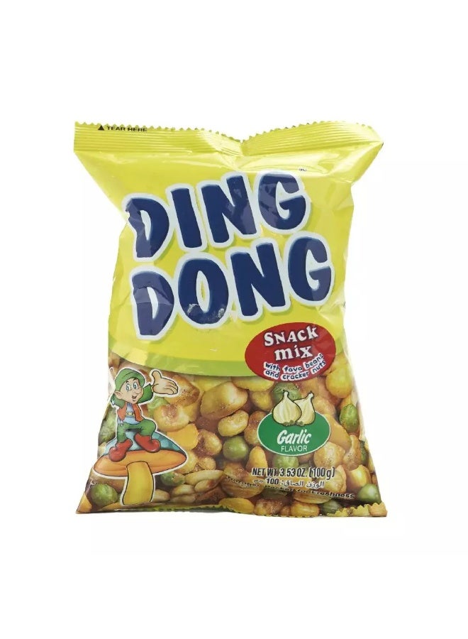 DING DONG وجبات خفيفة دينغ دونغ بنكهة الثوم - 100 جرام - Image 1