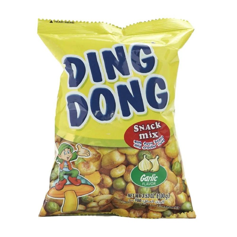 Ding Dong Mix Snacks with Garlic Flavour- 100gms - Image 1