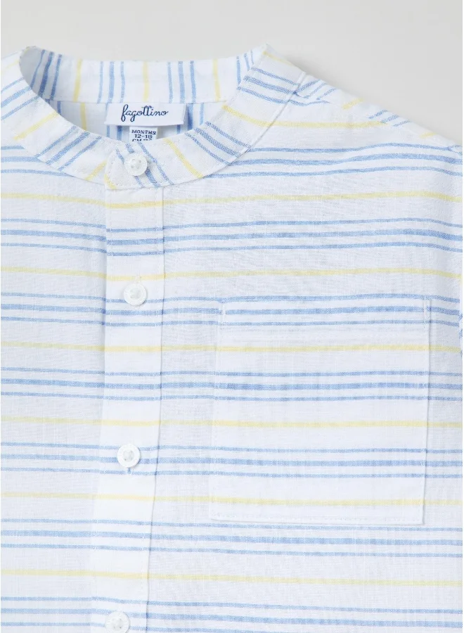 Ovs Yarn-dyed striped cotton shirt