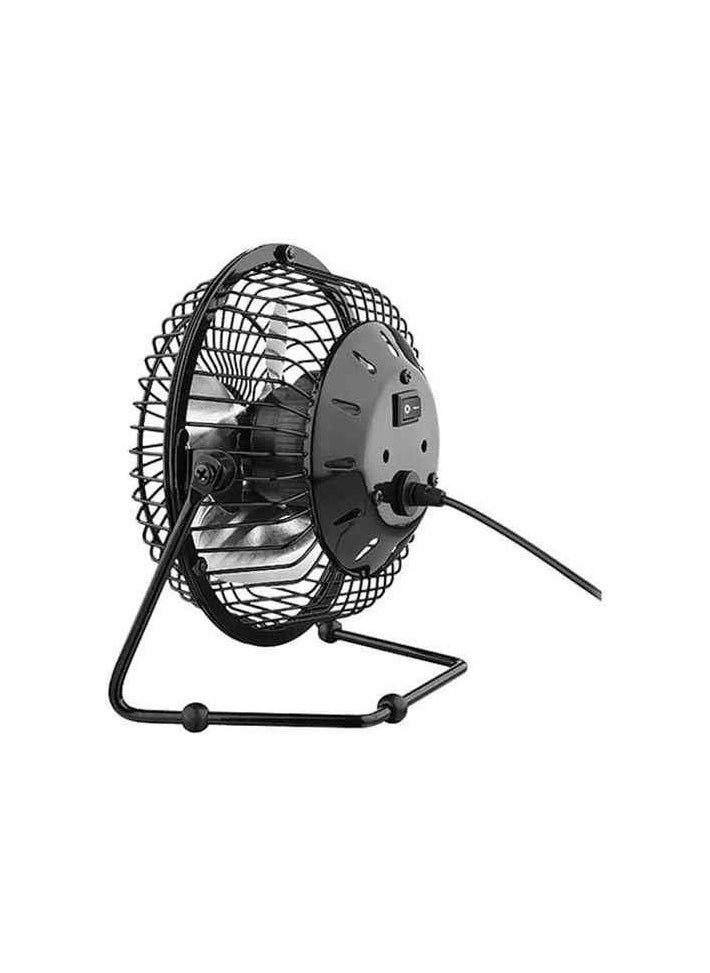 Generic Mini USB Powered Rotatable Cooling Fan – Metal Body – Clip-On Portable Desk Fan for Home Office or Laptop Use  - Image 2