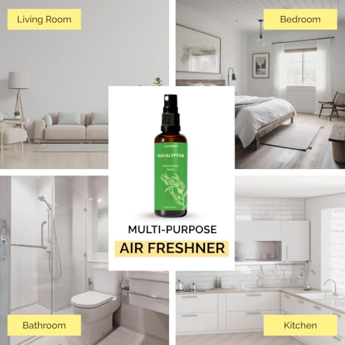 Aromafume Eucalyptus & Mint Room, Linen & Pillow Spray by Aromafume | 100ml/3.38fl oz | with Pure Eucalyptus & Mint Essential Oil | Aromatherapy | Mist for Bedding, Fabrics - Image 3