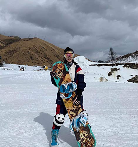 SEARIPE Couples Ski Suit Womens Ski Jackets and Pants Set Two Pieces Loose Snow Suits Men Winter SnowsuitBlueXL - Image 3