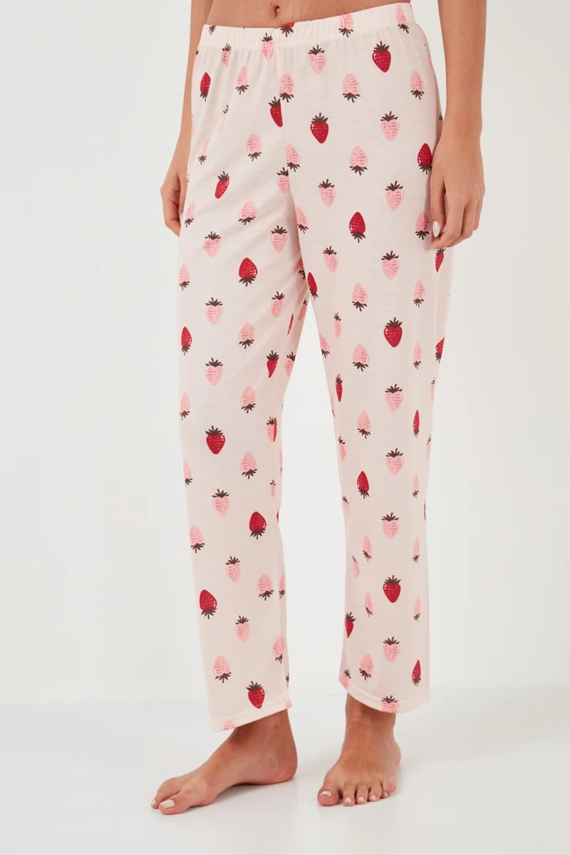 Lela Regular Fit Crew Neck Short Sleeve Pajama Set Women's Pajama Set 65770105