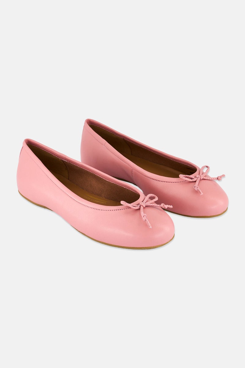 GEOX أحذية فلات نسائية بالماريا، وردي زهري - Image 1