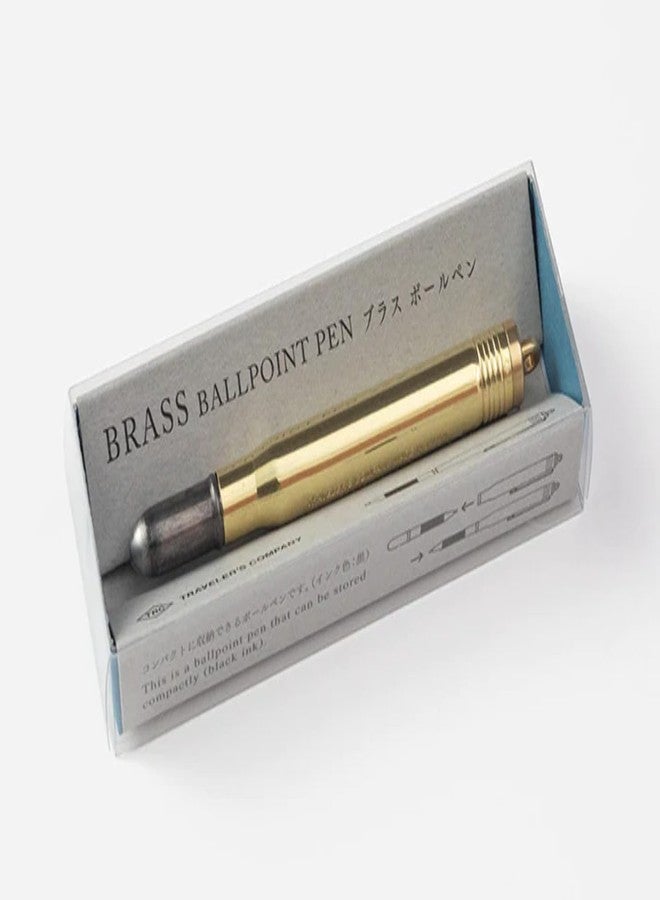 Midori Brass Ballpoint Pen Refill 0.5mm - Black Ink - Image 3