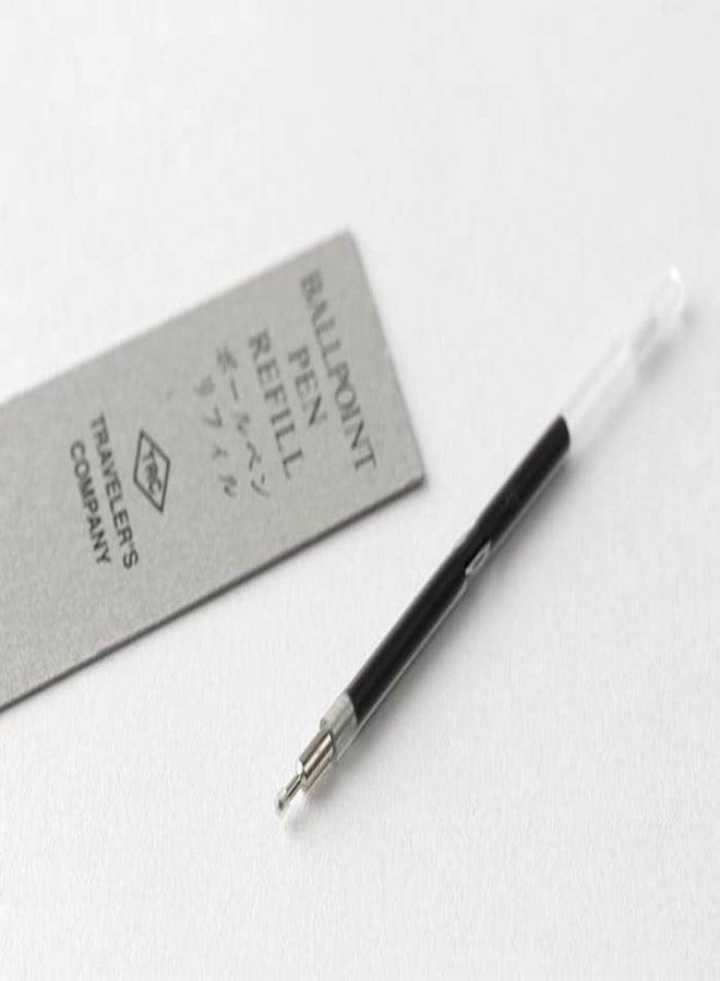 Midori Brass Ballpoint Pen Refill 0.5mm - Black Ink - Image 4