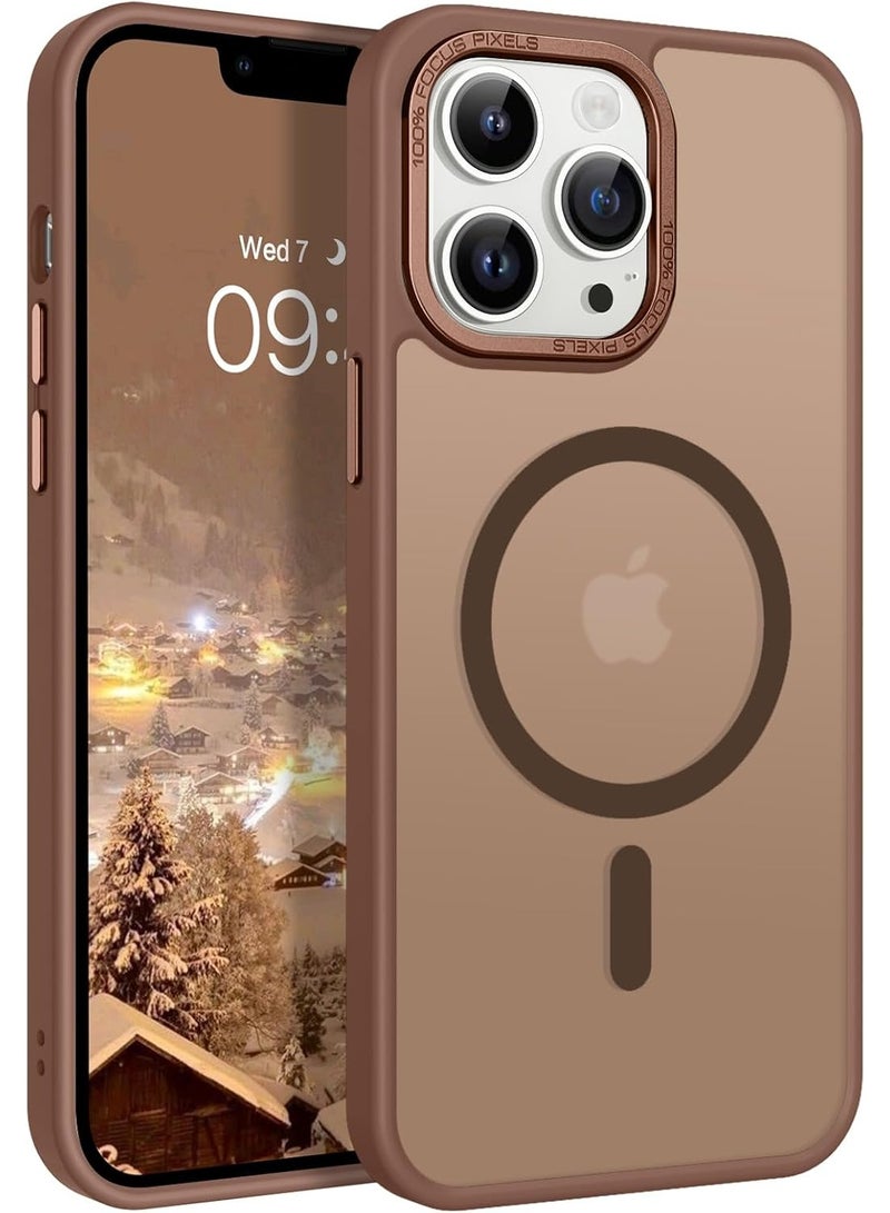 Denx Magnetic Case for iPhone 12 Pro Max [Shockproof & Slim] Matte Hard Back Cover with high-Grade Protection | Titanium Gold