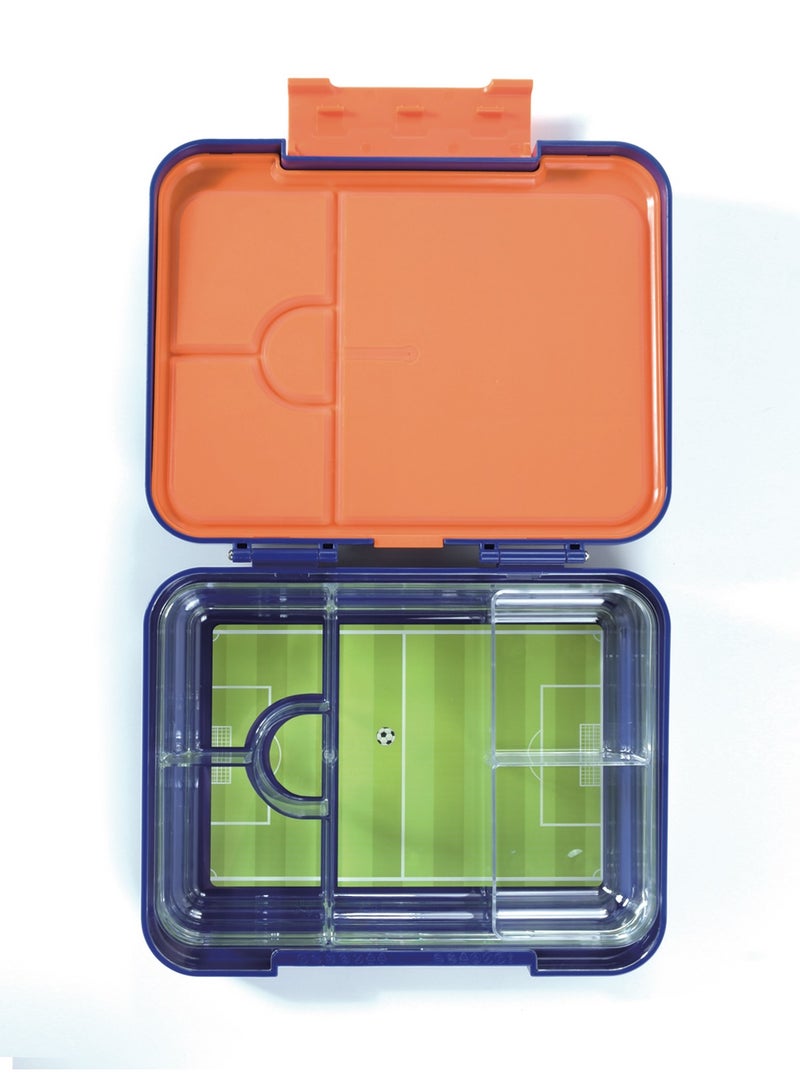 ESSEN Bento Large Lunch Box for kids boys - Blue Sports balls - Image 4
