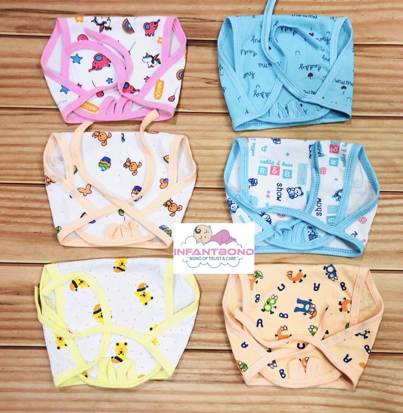 Infantbond Baby Super Soft Cotton Single Layer Cloth Nappies(0-4 Months)(Assorted) (Pack of 24) - Image 5