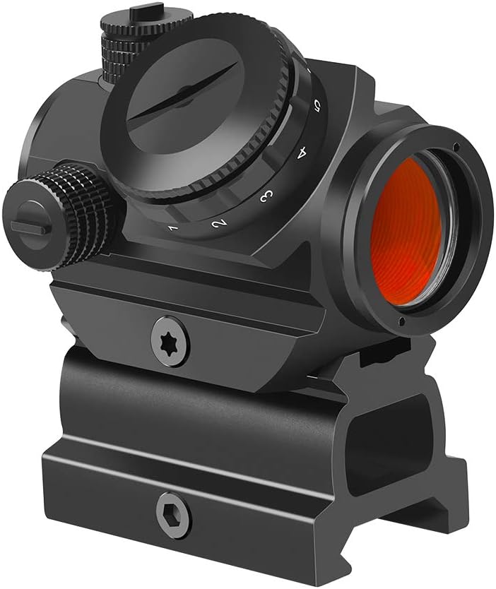 Feyachi RDS-22 2 MOA نقطة حمراء مدمجة 1 × 22 مم، قابلة للاختيار مع 5 فتحات قاعدة مرتفعة 0.83 بوصة - Image 1