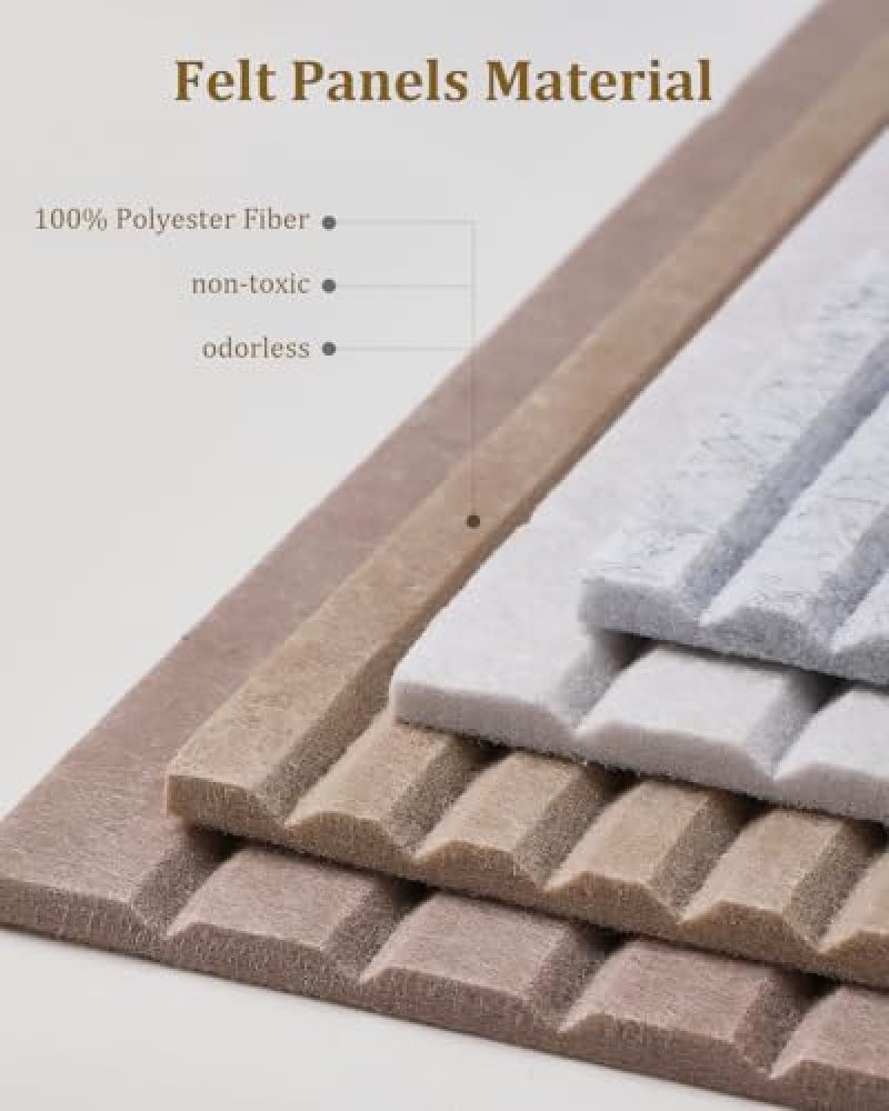 لوحة إعلانات من الفيلت 60 × 40 سم باللون البني: لوحة دبابيس من الفيلت الفاخر غير السامية ذاتية التعافي - لوحة إعلانات جدارية قابلة للطي تُثبت بدون حفر للمنزل والمكتب والصف الدراسي وحضانة الأطفال - Image 2