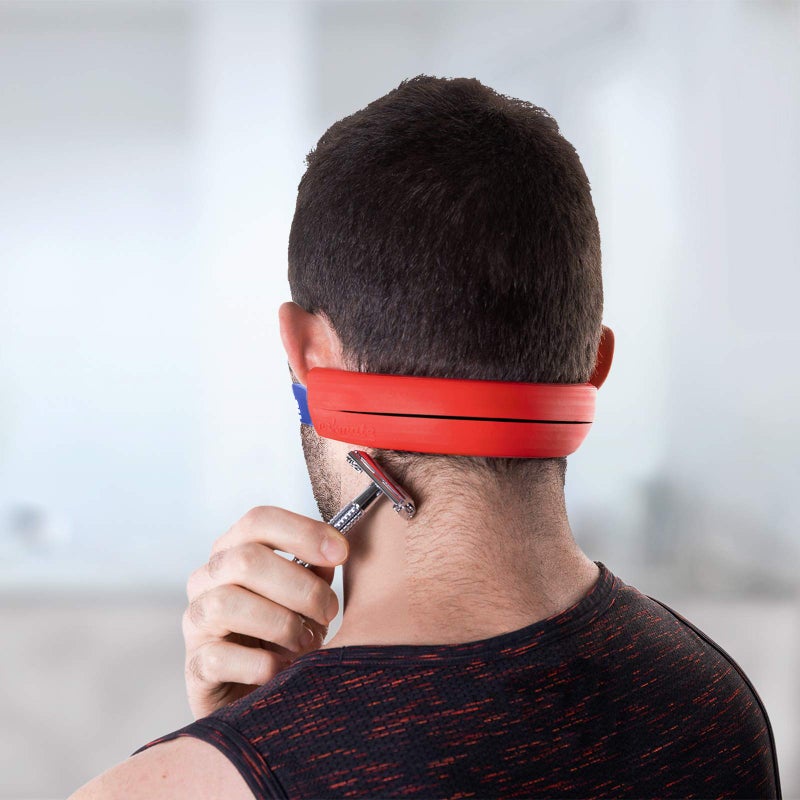 NEKMATE The Original Neckline Shaving Template | Hair Cutting Guide for Self Haircut | DIY Self Haircutting System | Shave the Back of Your Neck | Durable High-Grade Silicone Stencil - Image 2