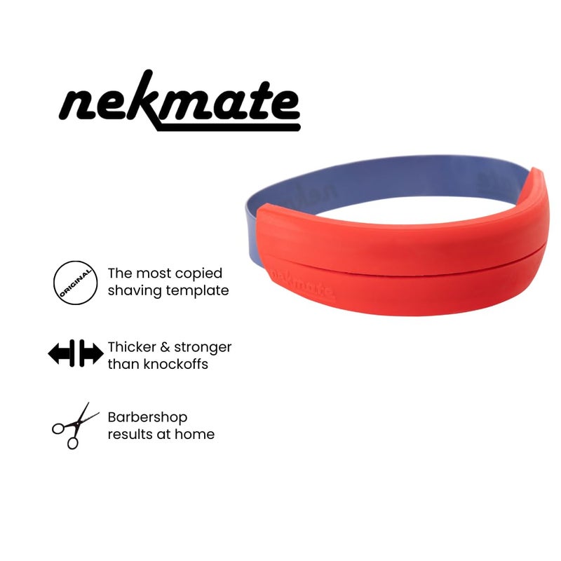 NEKMATE The Original Neckline Shaving Template | Hair Cutting Guide for Self Haircut | DIY Self Haircutting System | Shave the Back of Your Neck | Durable High-Grade Silicone Stencil - Image 5